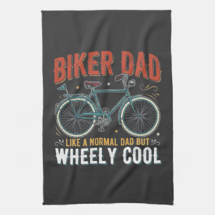 Linge De Cuisine Papa motard comme un papa normal mais roues cool