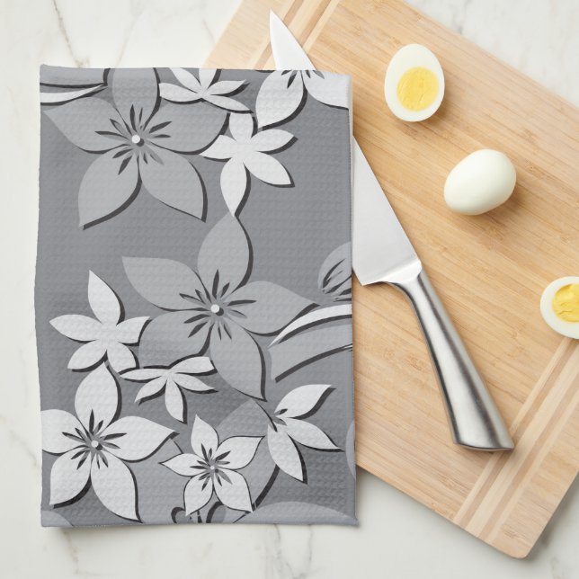 Linge De Cuisine Papier peint fleurs 2 (Quart Plié)