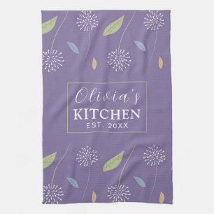 Linge De Cuisine Papier peint floral de charme personnalisé