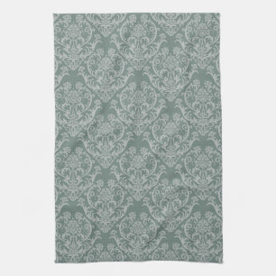 Linge De Cuisine Papier peint floral vert