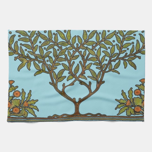 Linge De Cuisine Papier peint frise d'arbre de William Morris (Horizontal)