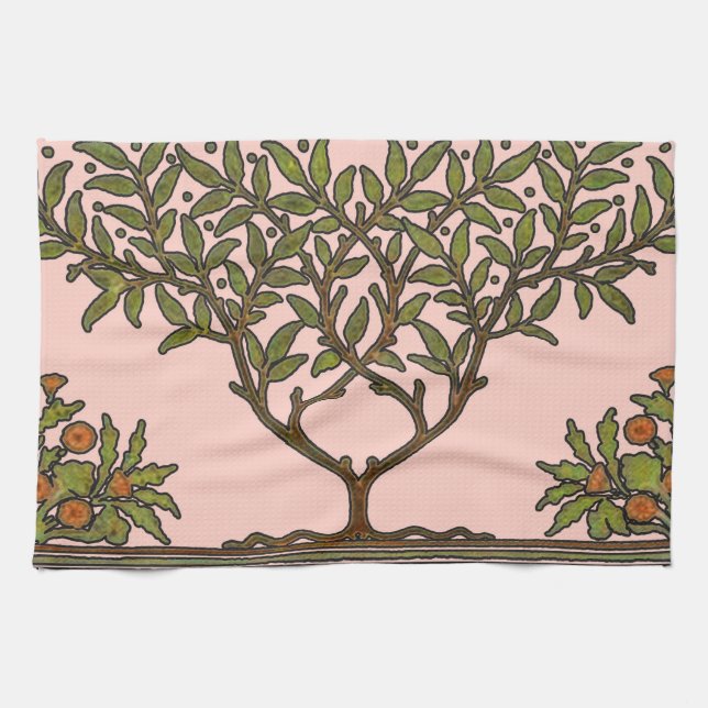 Linge De Cuisine Papier peint frise d'arbre de William Morris (Horizontal)