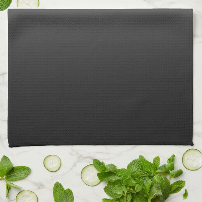 Linge De Cuisine Papier peint noir (Plié)