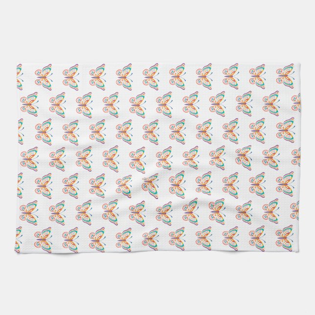Linge De Cuisine Papillon amusant (Horizontal)