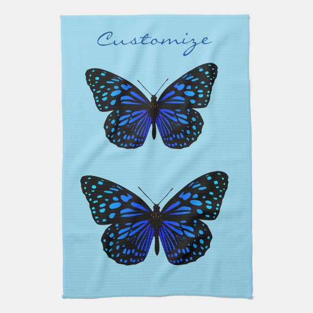 Linge De Cuisine Papillon bleu Thunder_Cove (Vertical)