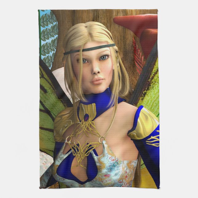 Linge De Cuisine Papillon de fée (Vertical)