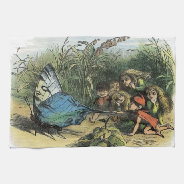 Linge De Cuisine Papillon Elf Art Cute Elves Papillons (Horizontal)