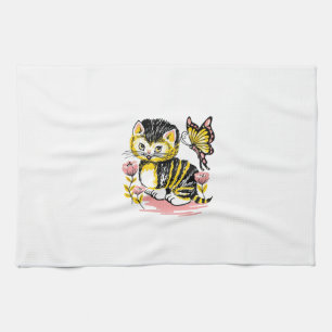 Linge De Cuisine Papillon & Kitten