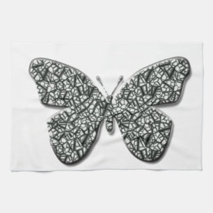 Linge De Cuisine Papillon noir et blanc élégant