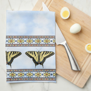 Linge De Cuisine Papillon Southwest Yellow Swallowtail Blue Sky