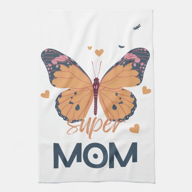 Linge De Cuisine Papillon Super MOM (Vertical)