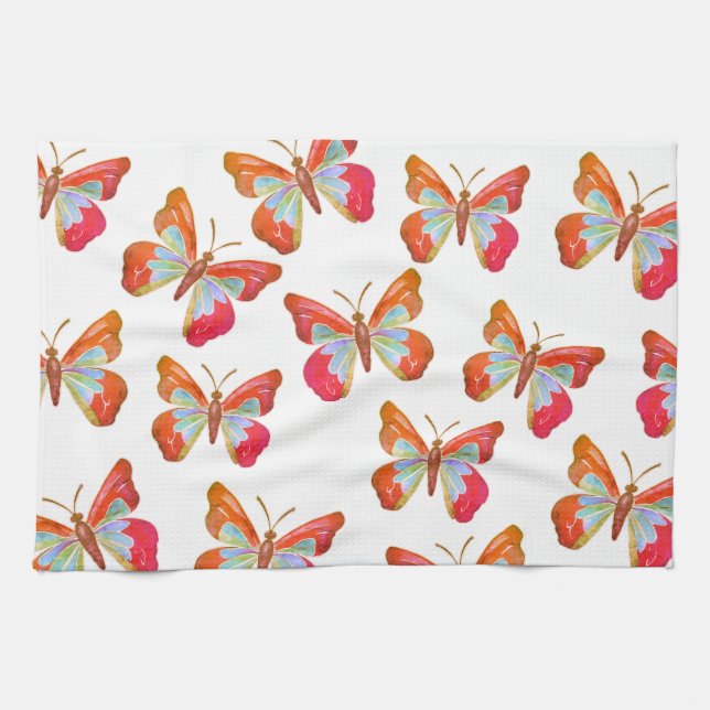 Linge De Cuisine Papillons (Horizontal)
