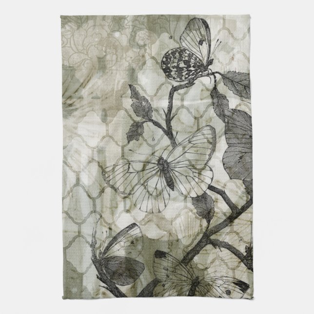 Linge De Cuisine Papillons arabes II (Vertical)