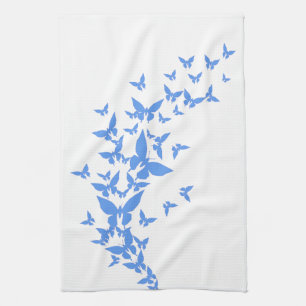Linge De Cuisine Papillons bleus
