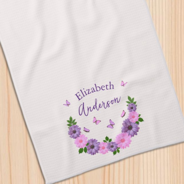 Linge De Cuisine Papillons roses et violets (Créateur téléchargé)