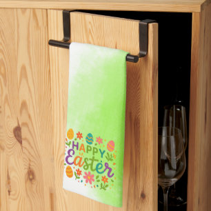 Linge De Cuisine Pâques joyeux colorés