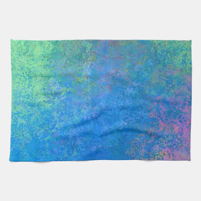 Linge De Cuisine Par l'encre d'alcool de mer, Abstraite acrylique (Horizontal)
