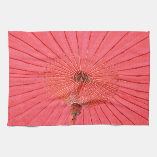 Linge De Cuisine Parapluie rouge (Horizontal)