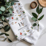 Linge De Cuisine Parbande | 12 Jour de Noël Monogram Towel<br><div class="desc">Pleins de charme, ces créations évoquent une nostalgie festive. Peu de chants de Noël sont aussi amusants à chanter que "Les 12 Jours de Noël". Chaque jour, les cadeaux deviennent plus élaborés jusqu'à ce qu'une ménagerie de personnes, d'animaux et d'objets ait été donnée à un véritable amour très chanceux. La...</div>