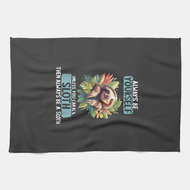 Linge De Cuisine Paresseux T-Shirt de Paresseux (Horizontal)