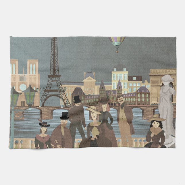 Linge De Cuisine Paris victorien (Horizontal)