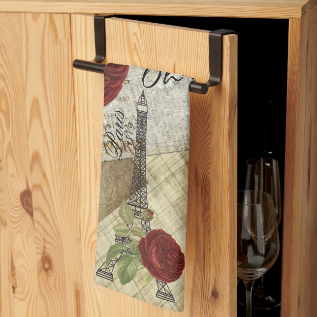 Linge De Cuisine Paris vintage (Pliage en tiers)