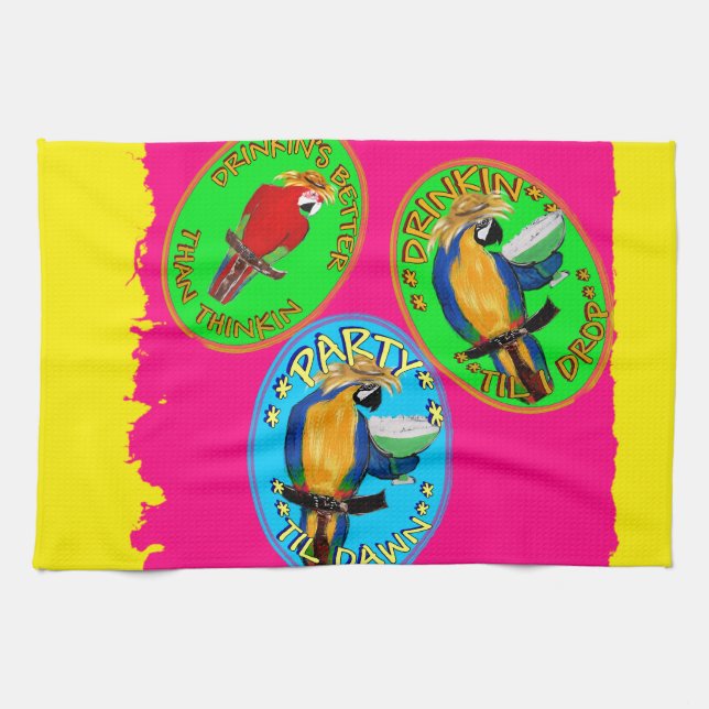 LINGE DE CUISINE PARROTS (Horizontal)