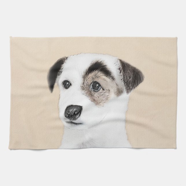 Linge De Cuisine Parson Jack Russell Terrier Peinture - Chien Art (Horizontal)