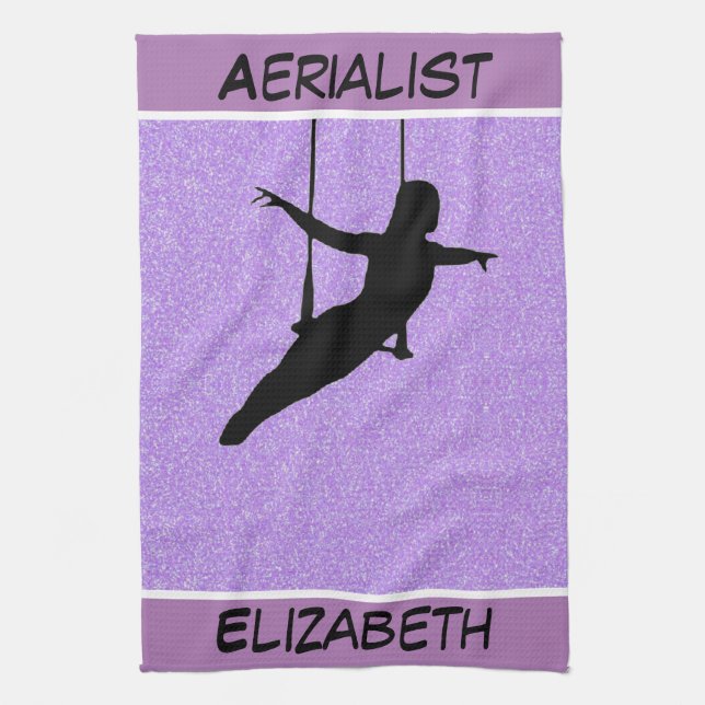 Linge De Cuisine Parties scintillant Aerialist Purple (Vertical)