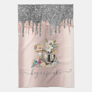 Linge De Cuisine Parties scintillant  Mixer Floral Rose Gold
