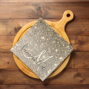 Linge De Cuisine Parties scintillant Or moderne étincelles Nom pers