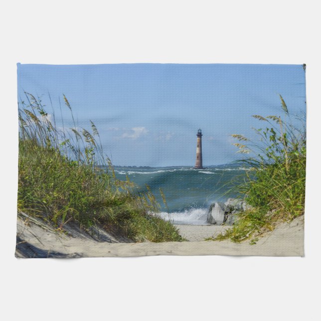 Linge De Cuisine Passage couvert de phare d'île de Morris (Horizontal)