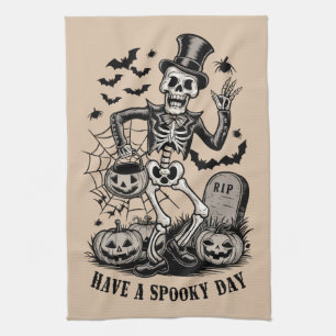 Linge De Cuisine Passez une journée effrayante Halloween Sorcière S