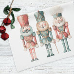 Linge De Cuisine Pastel Boho Casse-Noeud Script Noël<br><div class="desc">Serviette de cuisine Nutcracker.</div>