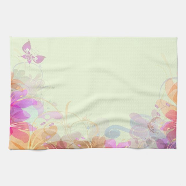 Linge De Cuisine Pastel Lilies Mariage (Horizontal)