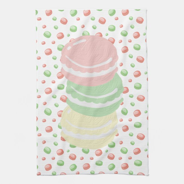 Linge De Cuisine Pastel Macarons (Vertical)