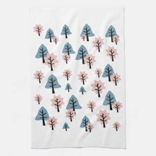 Linge De Cuisine Pastel Pink Blue Tree Cookie Bell Star Noël
