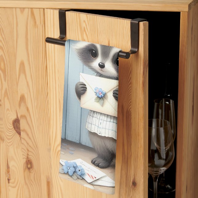 Linge De Cuisine Pastel Raccoon Letter Garden (Pliage en tiers)
