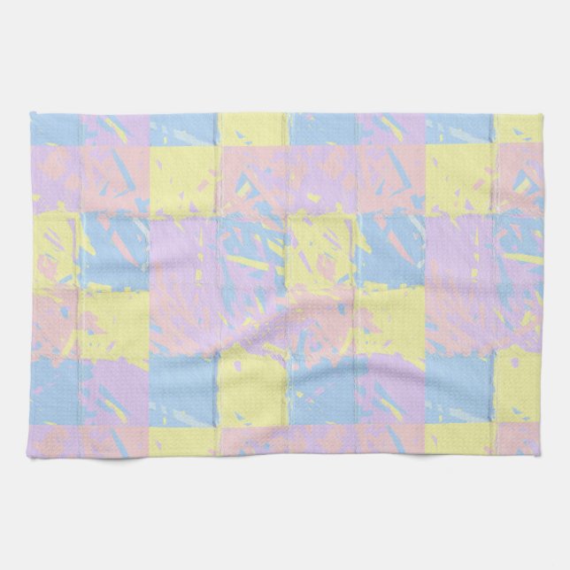 Linge De Cuisine Pastel Spring Colors Paint Splatter (Horizontal)