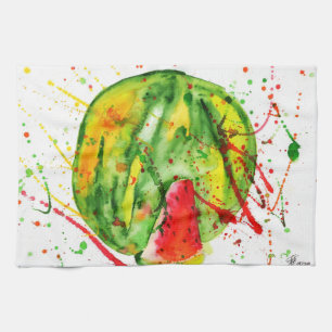 Linge De Cuisine pastèque Abstraite couleur vive
