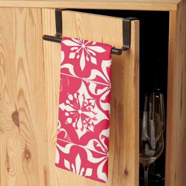 Linge De Cuisine Pastillas Red Kitchen Towels (Pliage en tiers)