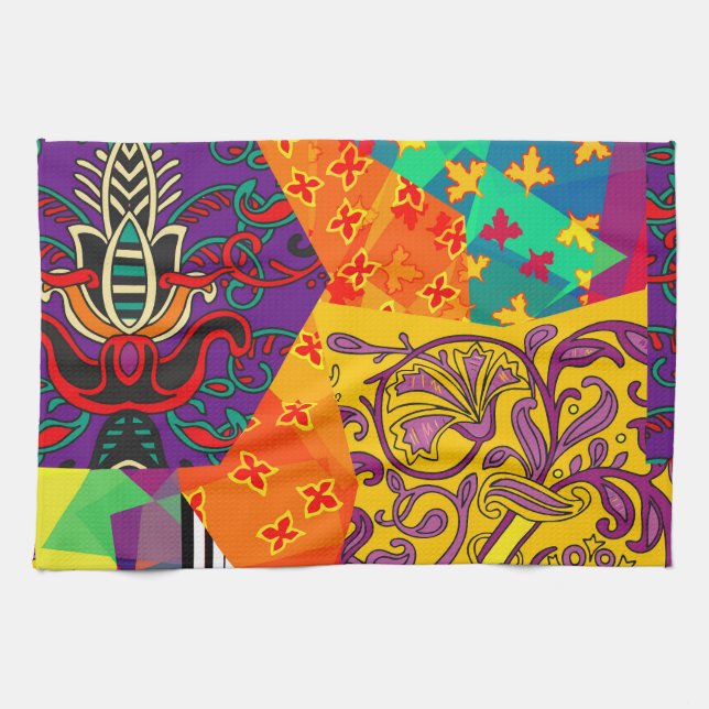 Linge De Cuisine Patchwork indien turc festier Mandala (Horizontal)