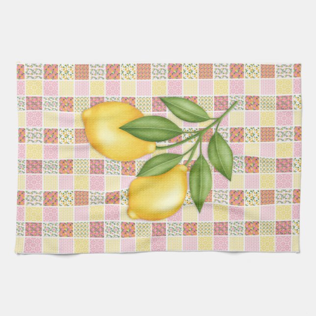 Linge De Cuisine Patchwork Lemon (Horizontal)