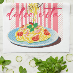 Linge De Cuisine Pâtes Spaghettis Italiennes 