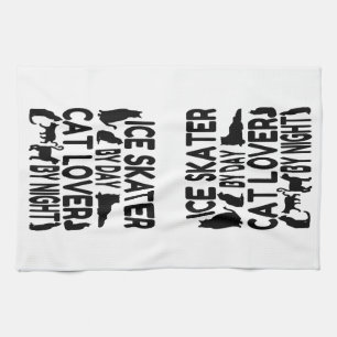 Linge De Cuisine Patineur Amoureux des chats