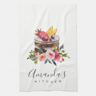 LINGE DE CUISINE PATISSERIE CUPCAKE CHEF BAKERERIE DE GÂTEAU FLORAL