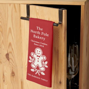 Linge De Cuisine Pâtisserie du Pôle Nord Famille Noël Cookie