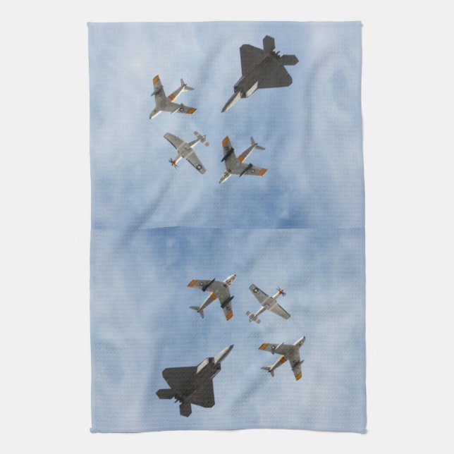Linge De Cuisine Patrimoine - P-51 Mustang, F-86-F Saber, F-22A Rap (Vertical)