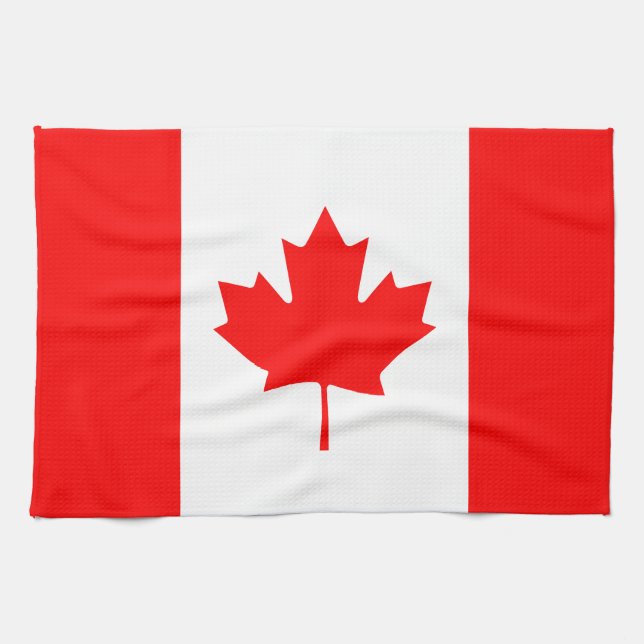 Linge De Cuisine Patriotic National Flag of Canada (Horizontal)