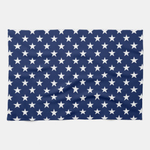 Linge De Cuisine Patriotic Navy Bleu USA Drapeau étoiles Motif